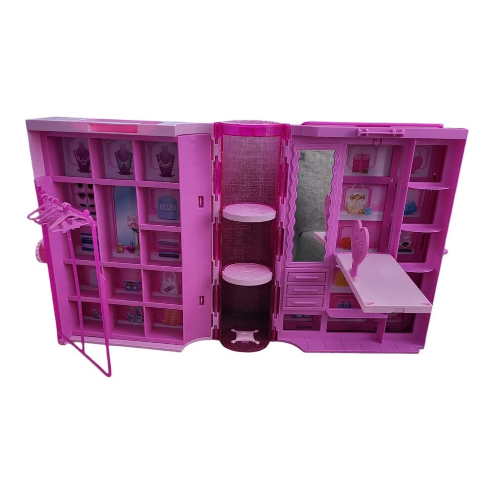 Empty 2024 Barbie Dream Closet Stool and Hangers No Accessories - Picture 4 of 11